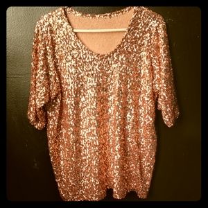 OS Rose gold shirt/dress